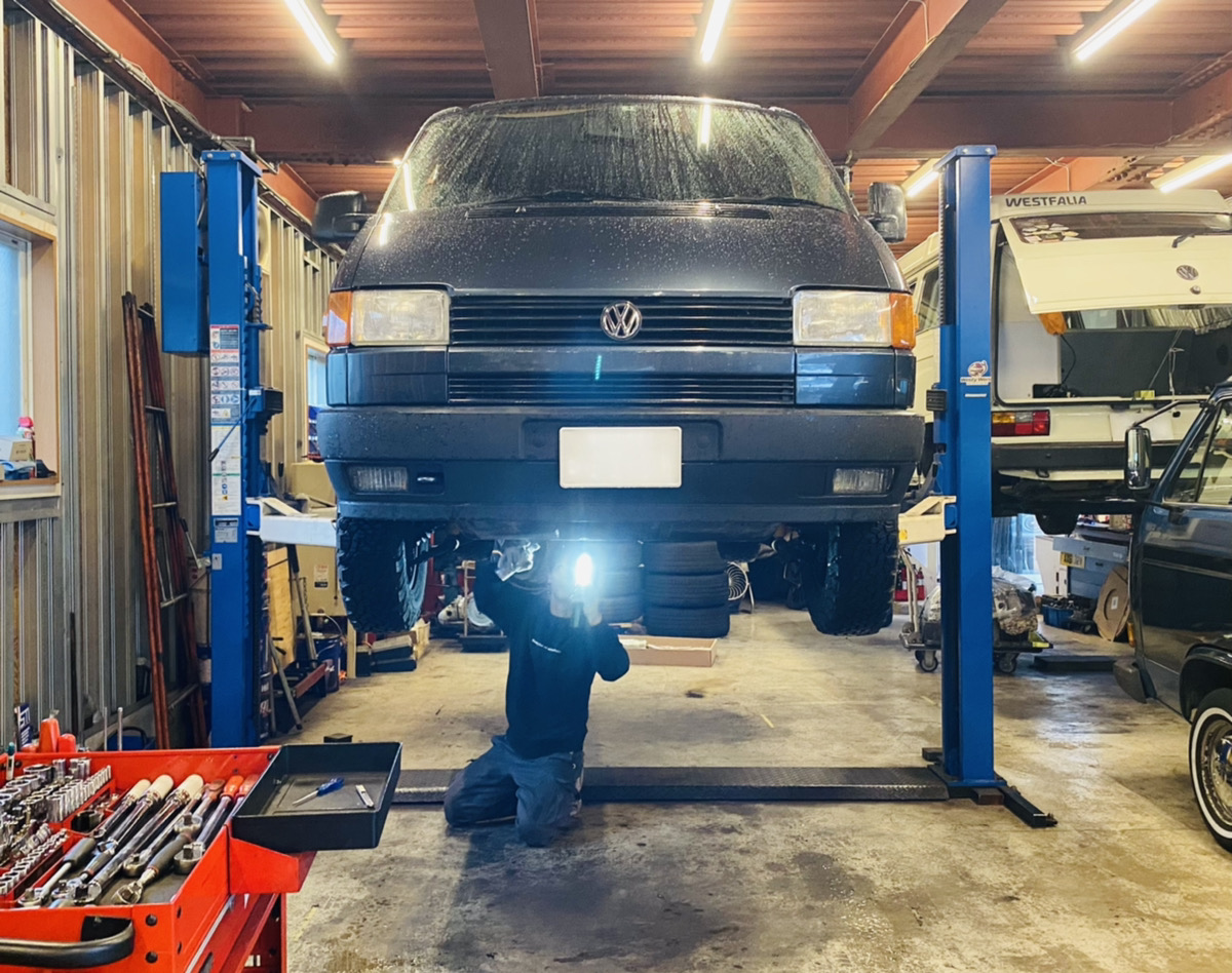 VW.ヴァナゴンt4.センターマフラー（触媒？） キャタライザー（触媒）交換（フォルクスワーゲン ヴァナゴン・T4）by